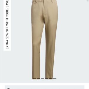 Adidas Tan Golf Pant waist 34 length 32